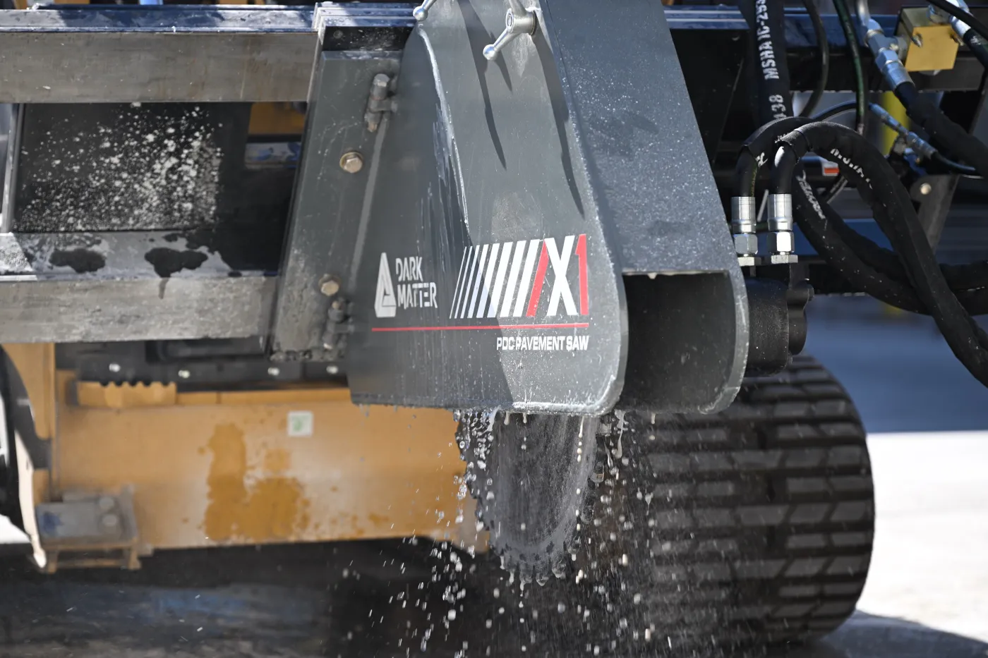 X1 PDC Pavement Saw wet cutting